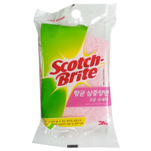 3M 스카치 브라이트 항균 삼중양면 고운수세미