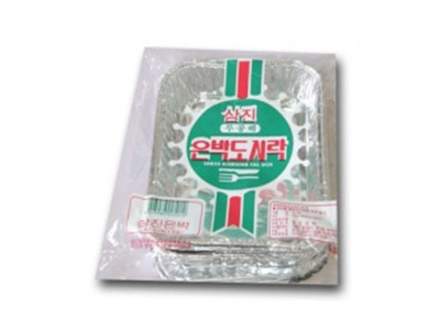 삼진 무공해 은박도시락 5P 사이즈 중