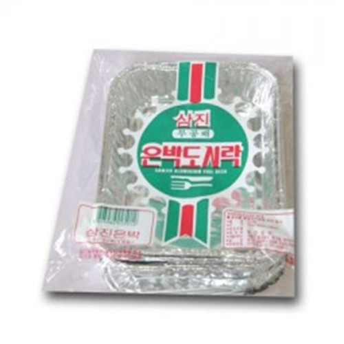 삼진 무공해 은박도시락 5P 사이즈 중