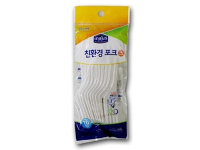 이나우스 친황경 포크 10p 일회용포크