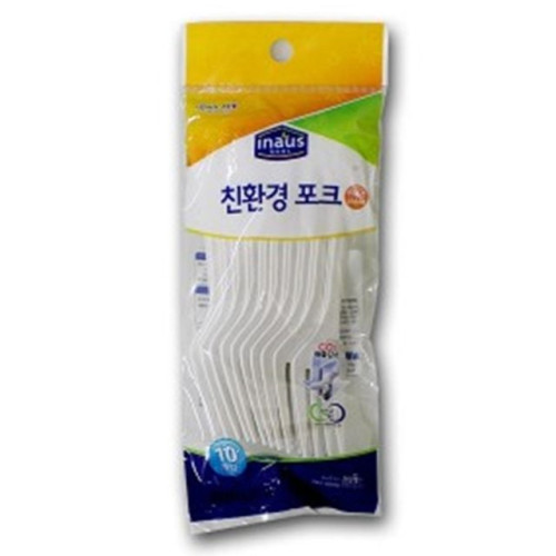 이나우스 친황경 포크 10p 일회용포크