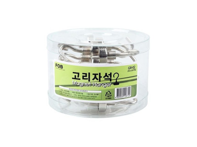고리자석(통)-중하단지름 20mm 20개입 사무용품