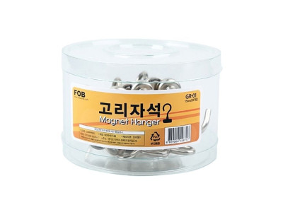 고리자석(통)-소하단지름 15mm 20개입 사무용품
