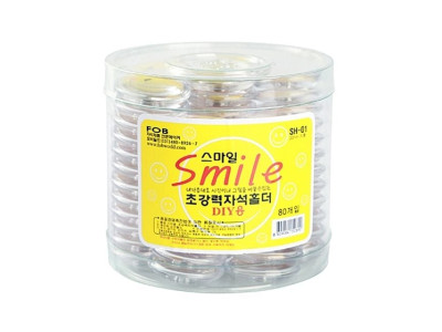 스마일자석홀더32mm (80개입) 사무용품 메모지붙임