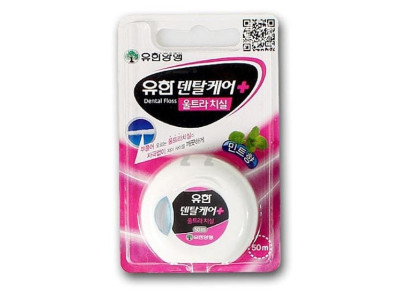 유한 덴탈케어 울트라 치실 민트향 구강용품 위생품