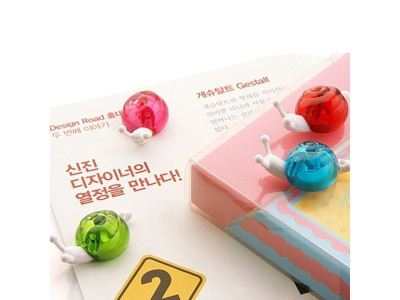 달팽이 캐릭터자석홀더 5포장 총 20P