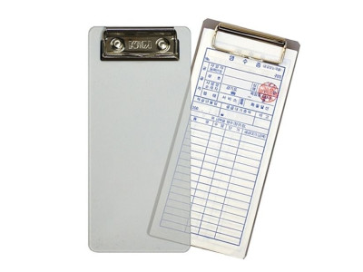 ( 클립보드 맑은 투명 간이영수증사이즈 3개