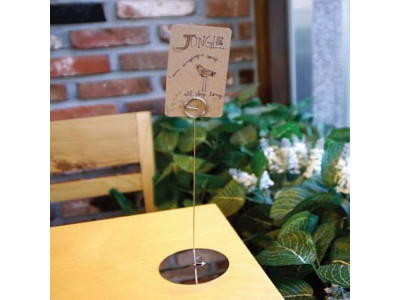 [ 원형스텐 메모꽂이 중형 2개 ] 안내꽂이 가격표 가격스텐드 가격표시 홍보대 명함꽂이 전시물 안내판 홍보판 전시회