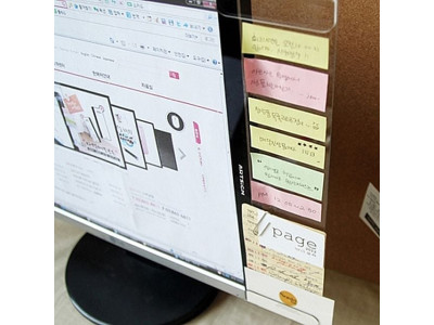 명함꽂이 모니터 메모보드