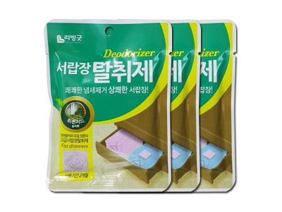 데오도라이저 서랍장 향기 탈취제 3개