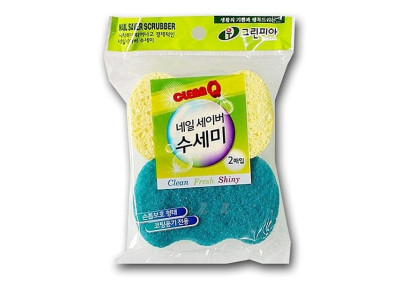 그린피아 네일 세이버 수세미 2p