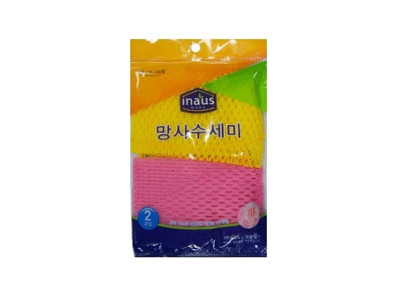 크린랩 망사수세미2P