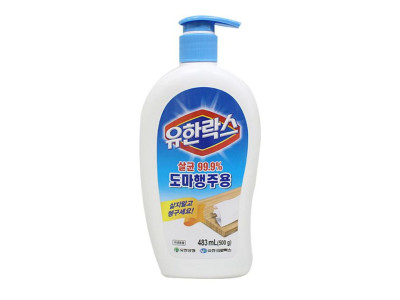 유한락스 도마 행주용 483ML 걸레 세재 세정제