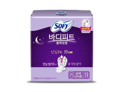 쏘피 바디피트 안심숙 면 33 오버나이트 12입