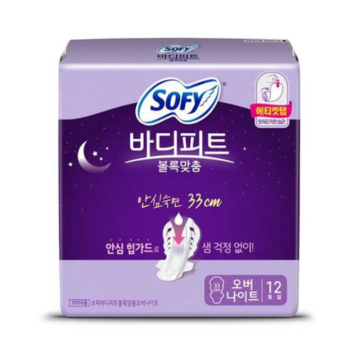 쏘피 바디피트 안심숙 면 33 오버나이트 12입