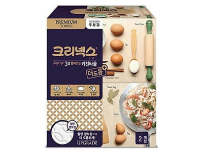 크리넥스 3겹 뽑아쓰는 키친타올 140매X2개팩