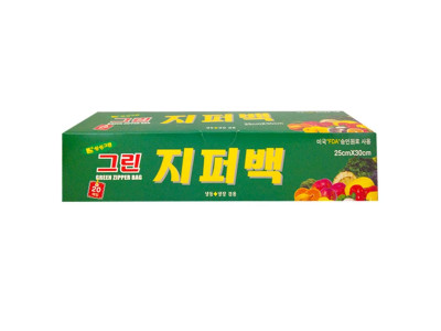 호산 그린 지퍼백 대 25x30x20매 1p 비닐지퍼백 비닐백 비닐팩 지퍼팩 지퍼봉투