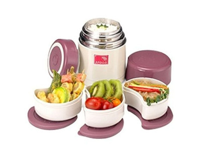 아폴로 보온 도시락 AP950 485ml 1p 보옥죽통 보옥밥통 보온도시락통 휴대용보온도시락 소풍용보온도시락