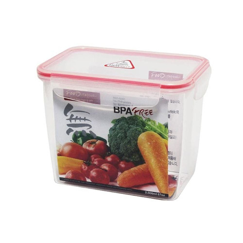 혜성 참 좋은 밀폐 직사각 2000ml 밀폐용기 플라스틱용기 진공밀폐용기 다용도밀폐용기 반창통