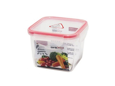 혜성 참 좋은 밀폐 정사각 850ml 밀폐용기 플라스틱용기 진공밀폐용기 다용도밀폐용기 반창통