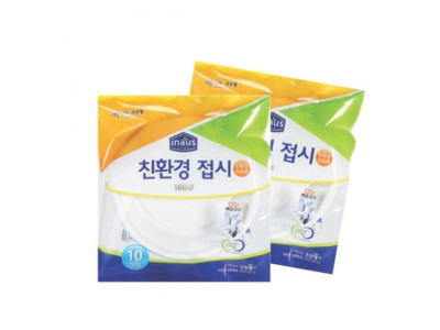 크린랲 일회용 접시 180mmx10p 일회용용기 일회용식기 일회용그릇 일회용접기 일회용공기