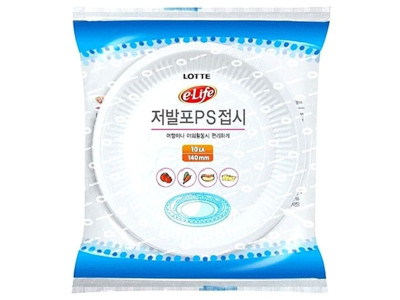 롯데 PS 일회용 접시 140mmx10p 일회용용기 일회용식기 일회용그릇 일회용접기 일회용공기
