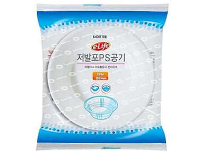 롯데 일회용 밥공기 150mmx10p 일회용공기 일회용밥그릇 일회용그릇 휴대용밥그릇 업소용밥공기