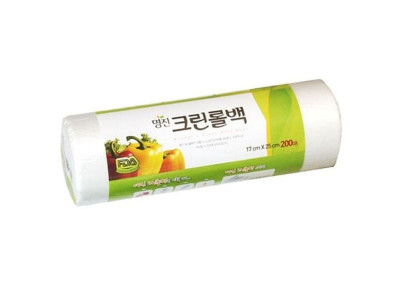 명진 크린 롤백 17x25x200매 비닐백 비닐팩 위생백 위생롤팩 롤백