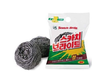 3M 스카치 브라이트 강철 수세미 1p 주방수세미 철수세미 스텐수세미 부억수세미 강철수세미