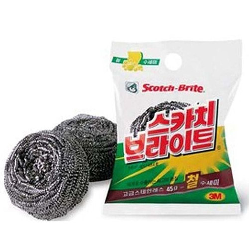 3M 스카치 브라이트 강철 수세미 1p 주방수세미 철수세미 스텐수세미 부억수세미 강철수세미