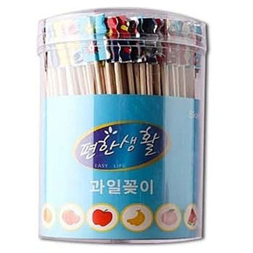 롯데 편한 과일 꽂이 원형 300P 요지 고급이쑤시개 이쁜이쑤시개 이쑤시게 이쑤시개
