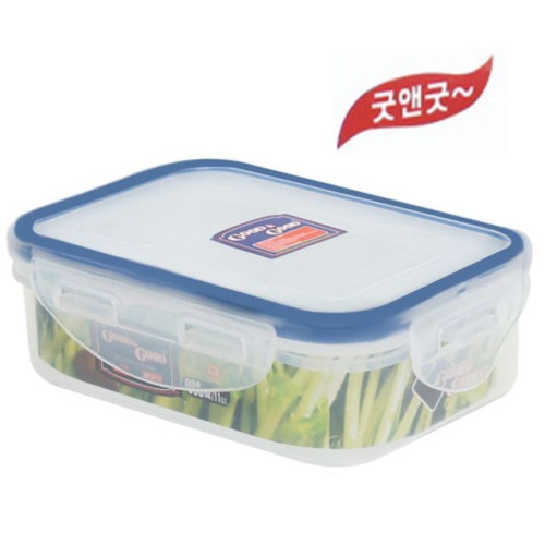 직사각 밀폐용기500ml 김치 반찬통 플라스틱밀폐용기