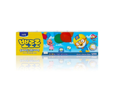 크린랩 뽀로로 슬라이딩지퍼백(대) 12매 10개