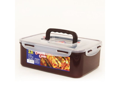 밀폐용기 3.3L(쵸코_핸디형) 1개 김치통 냉장고밀폐
