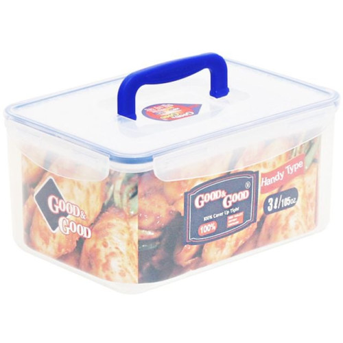 밀폐용기 3L(핸디형) 1개 김치통 냉장고밀폐용기