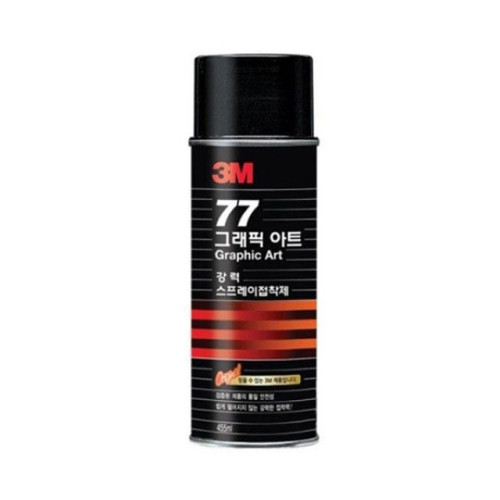 변색없이 스프레이접착제 (77_강력고정_455ml_대) 1개 3M 쓰리엠 스카치