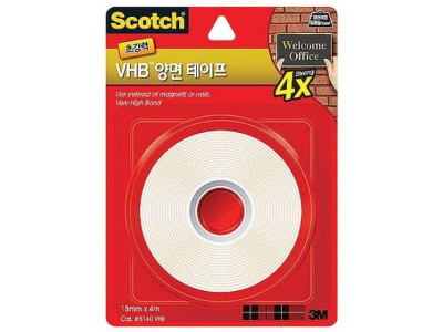 VHB 양면테이프 (5140_18mmx4m) 1개 3M 쓰리엠 스카치