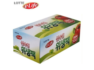 주방 위생팩 25x35x100매 1개 일회용 비닐 봉투 봉지
