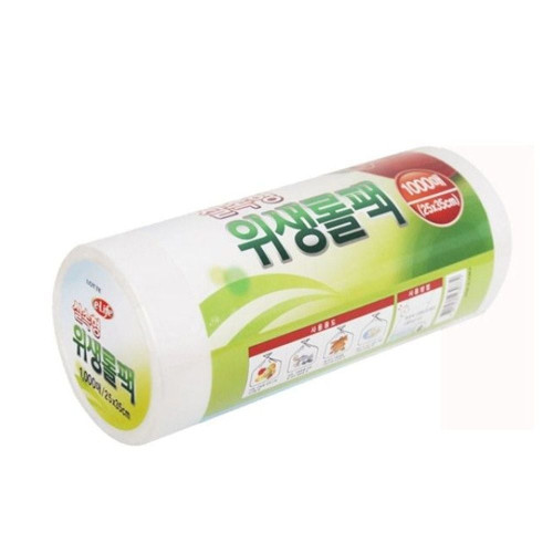 주방 롤 팩 백 25x35x1000매  1개 위생 봉투 봉지