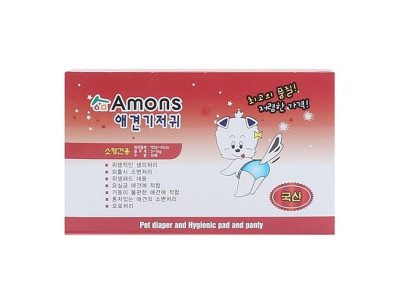 아몬스 애견기저귀 소형 10매 강아지 애견 화장실
