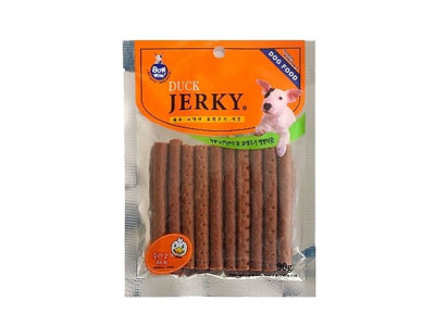 바우와우 오리고기져키 90g 강아지 간식 애견 껌 개
