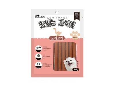 델리소 오리져키 100g 강아지 애견 개 껌 고기 간식