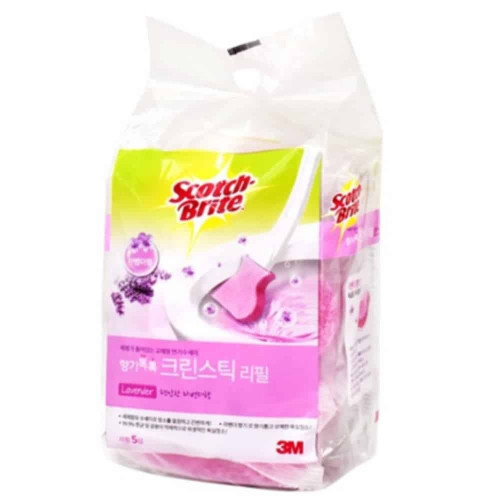 변기안쪽청소 변기청소솔 크린스틱 리필 5개