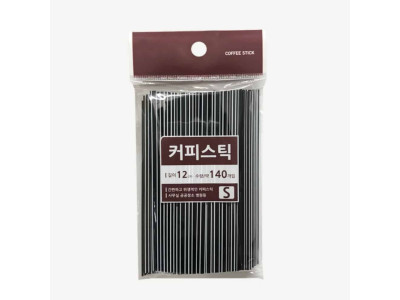 종이컵스틱 플라스틱젓개 커피스틱 12cm 140개