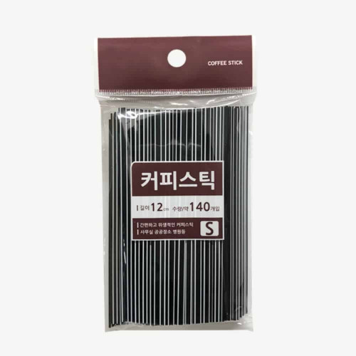 종이컵스틱 플라스틱젓개 커피스틱 12cm 140개