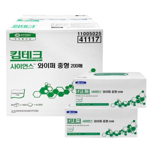 사이언스 킴테크와이퍼 200매 중형 티슈 킴텍스
