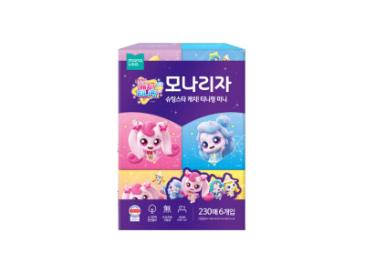모나리자 티니핑 미니 미용 각티슈 230매 6입 x 1팩