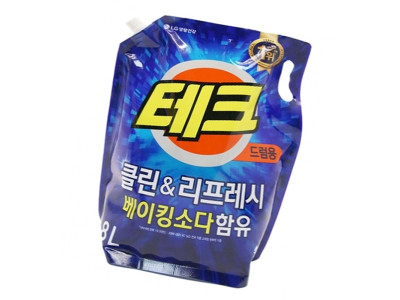 테크 액체세제 리필 드럼용 1.8L 1P 빨래 세탁 세제