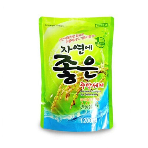 자연에좋은주방세제 1.2kg 야채과일세정