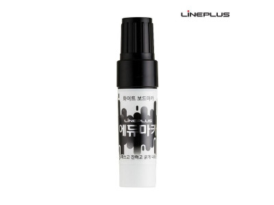 라인플러스 에듀 화이트 보드마카 12개1다스 검정색